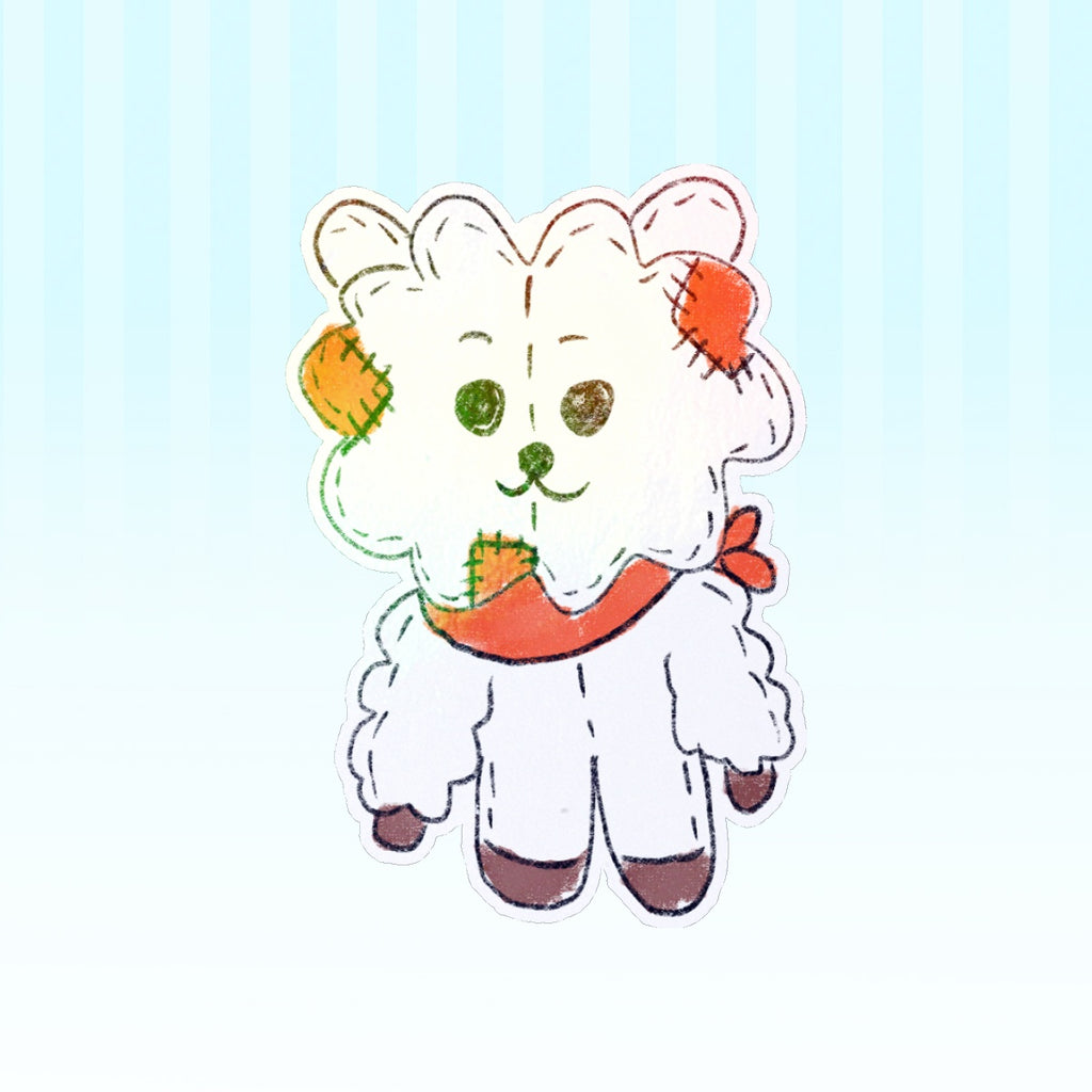 Plush RJ Die Cut Sticker