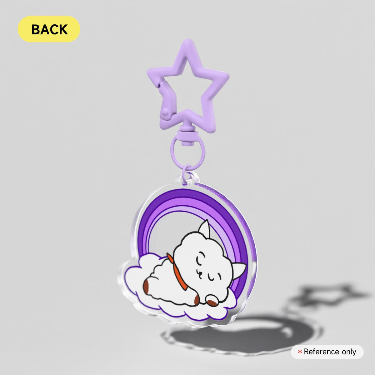 RJ Clear Acrylic Keychain
