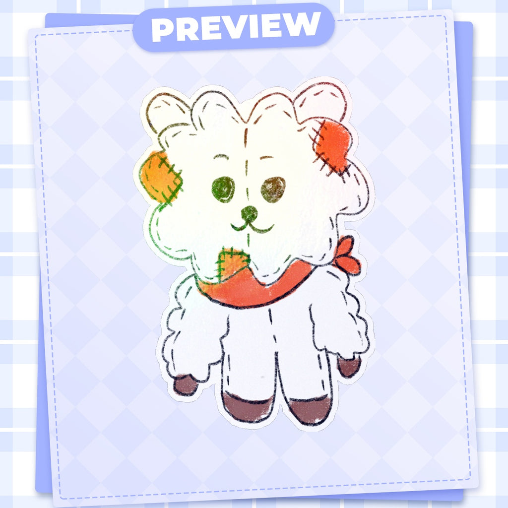 Plush RJ Die Cut Sticker