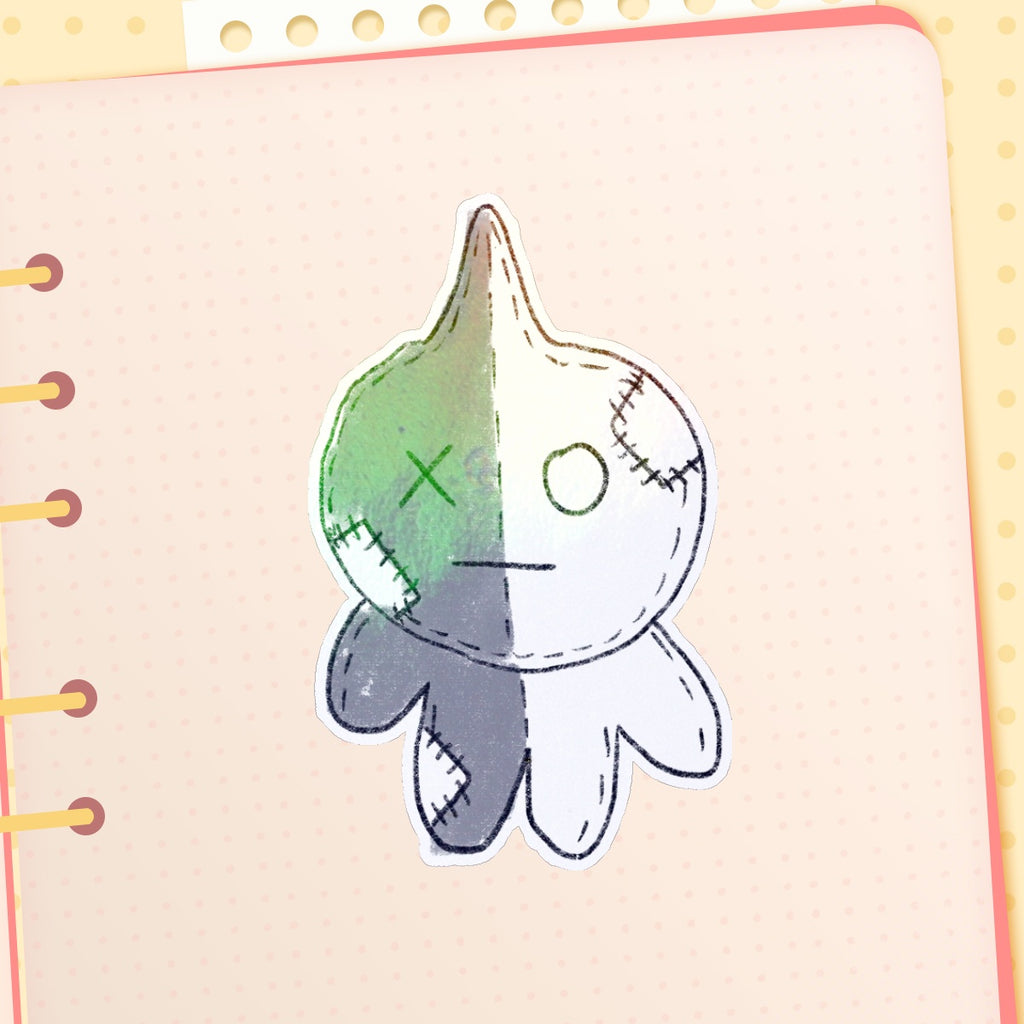 Plush Van Die Cut Sticker