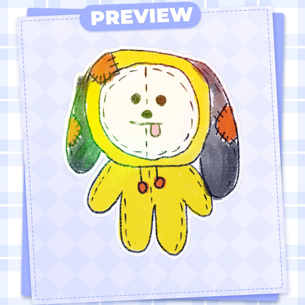 Plush Chimmy Die Cut Sticker