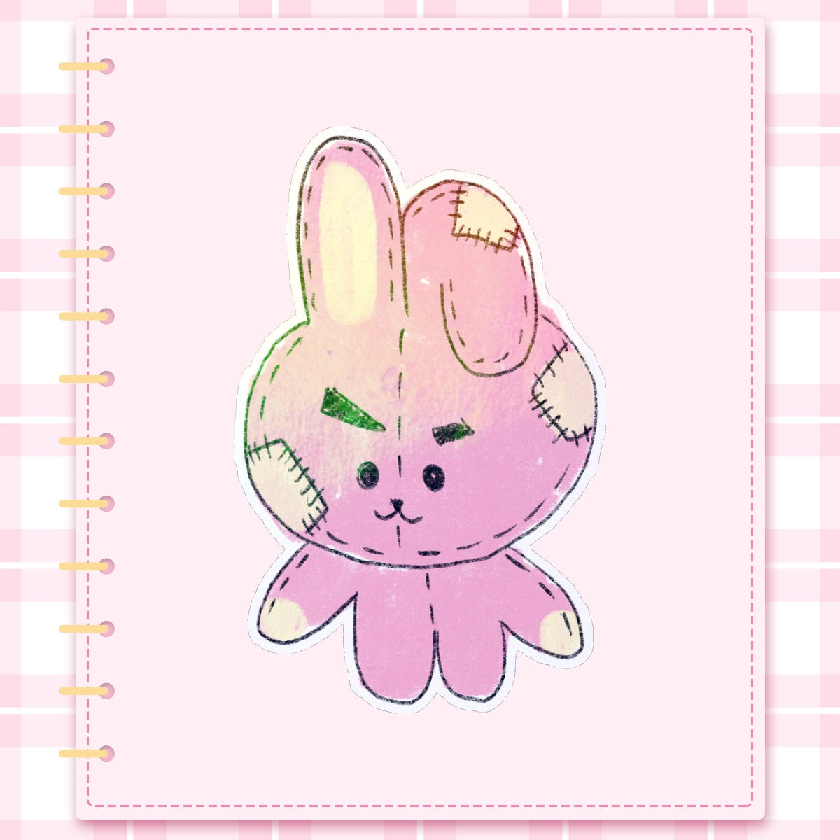 Plush Cooky Die Cut Sticker