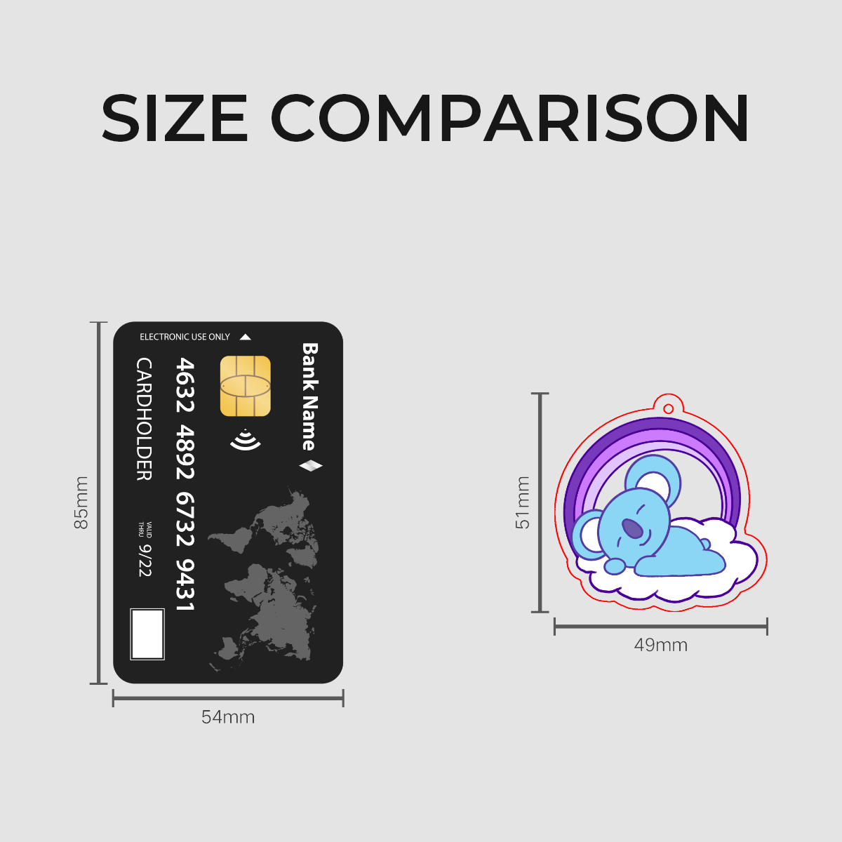 Koya Clear Acrylic Keychain