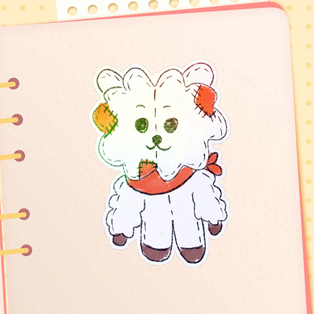 Plush RJ Die Cut Sticker