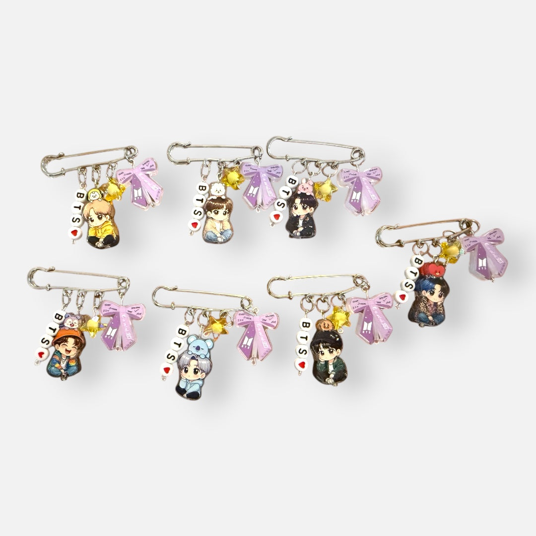 BTS + BT21 Mascot Chibi Keychains