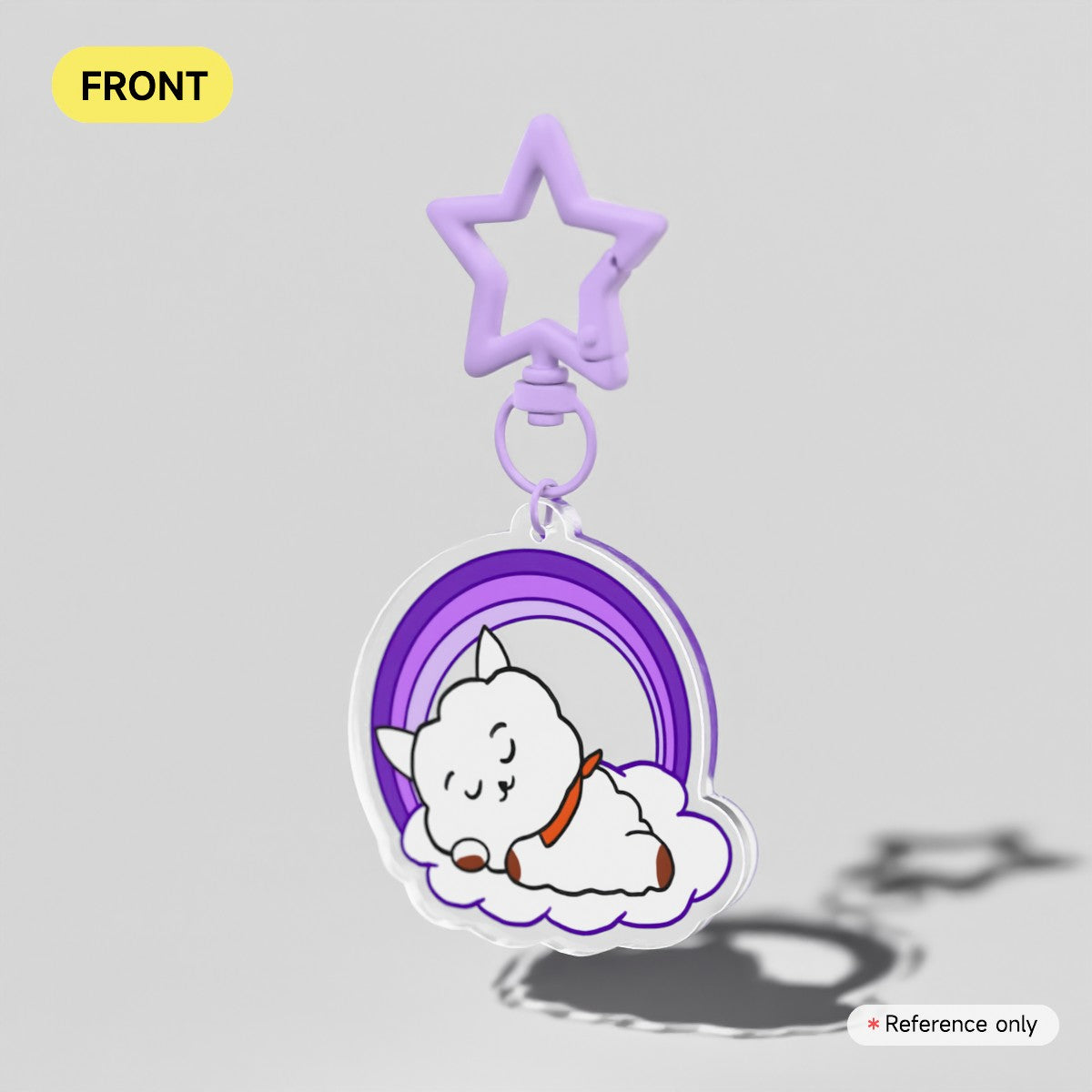 RJ Clear Acrylic Keychain