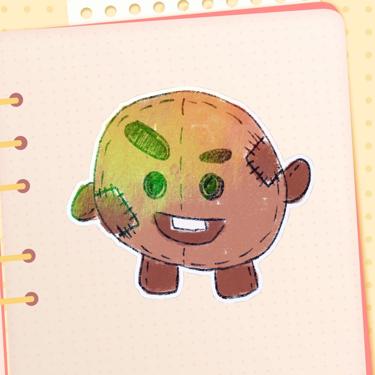 Plush Shooky Die Cut Sticker