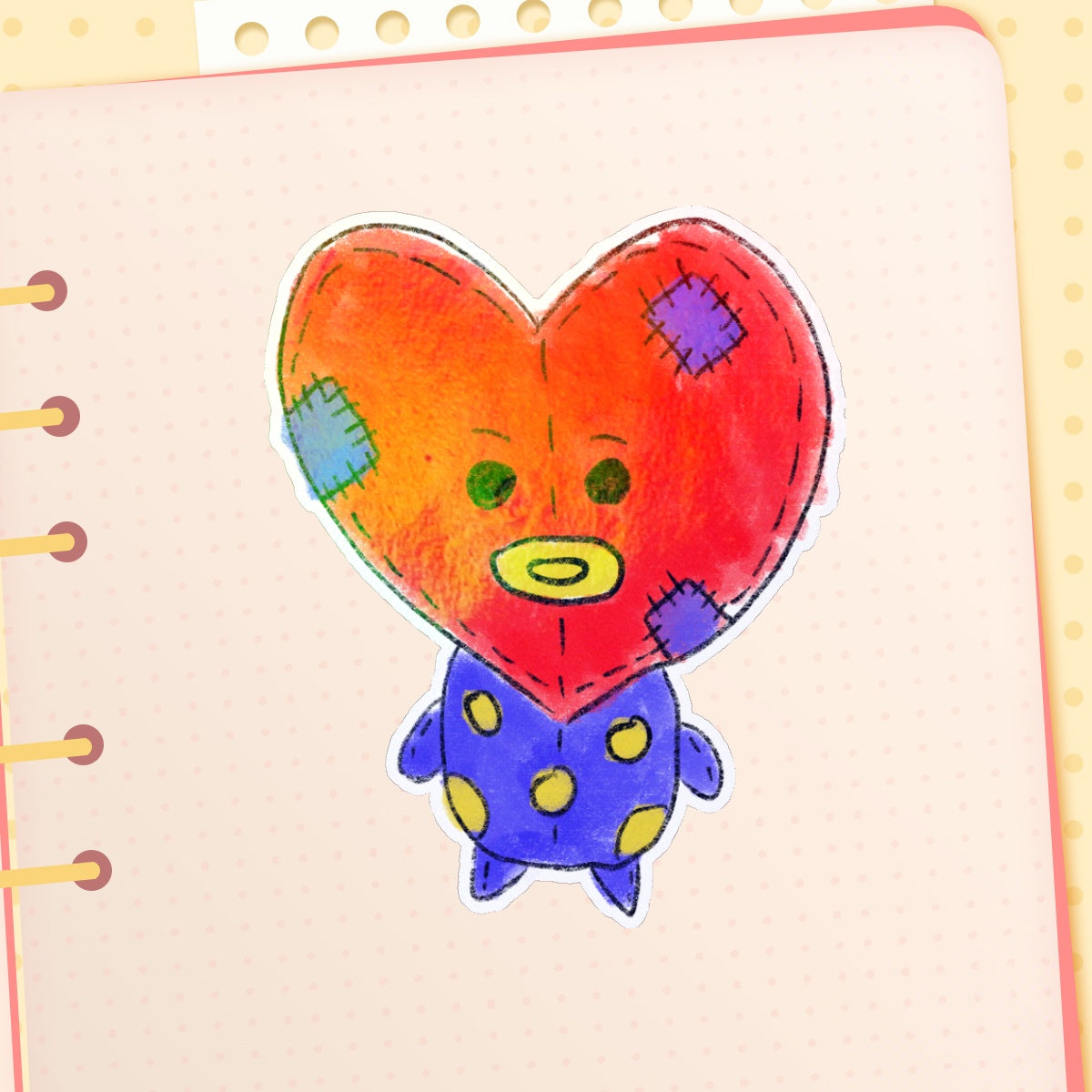 Plush Tata Die Cut Sticker