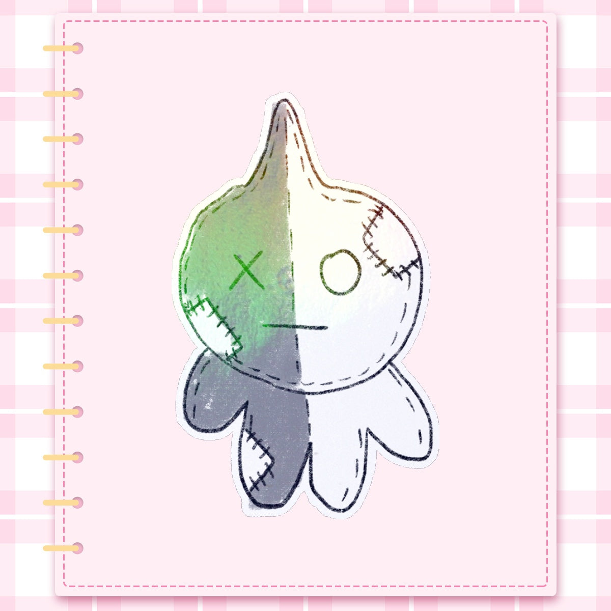Plush Van Die Cut Sticker