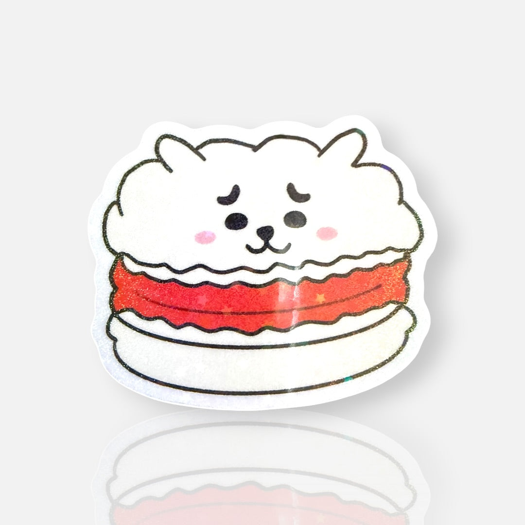 BT21 RJ 2x2 Holographic Sticker