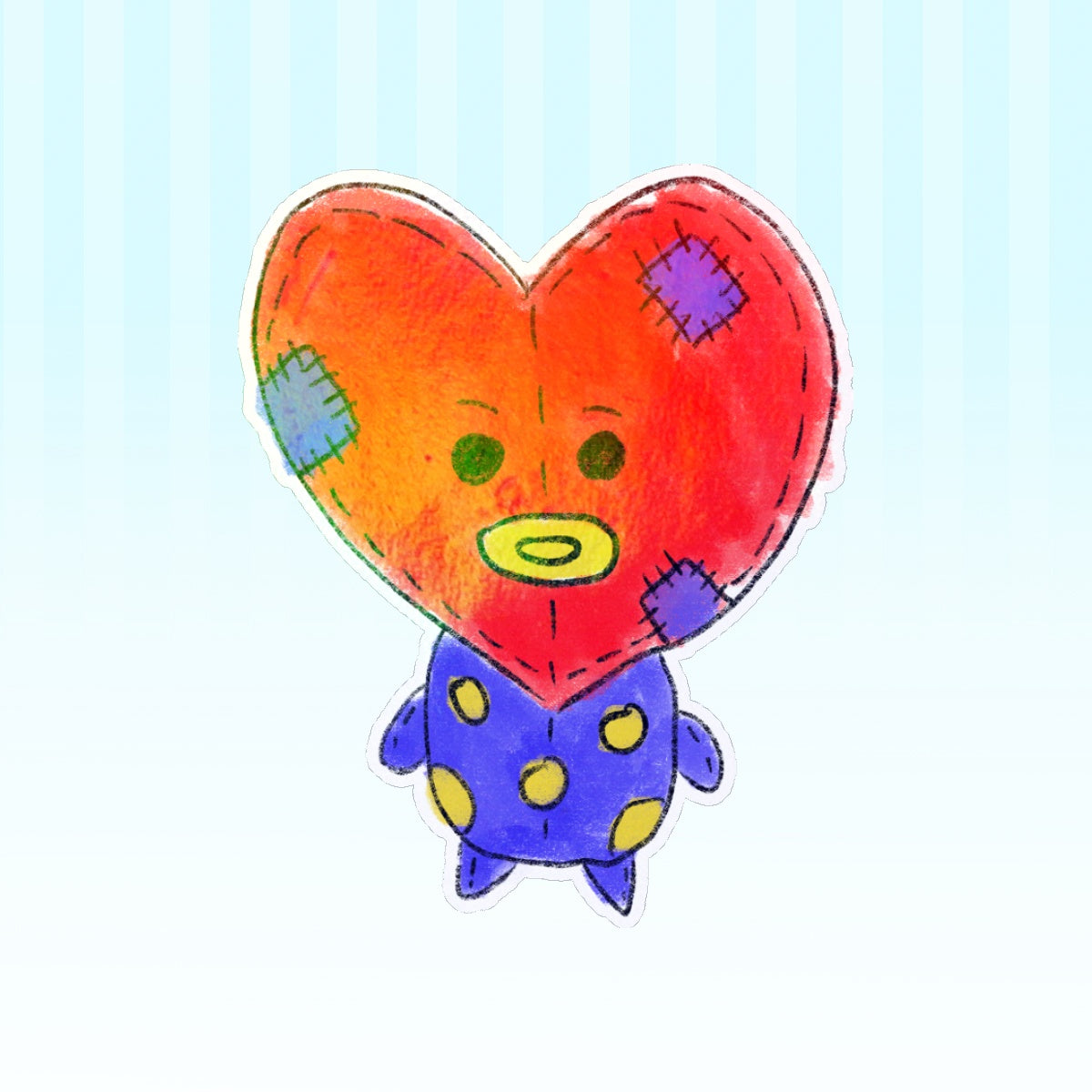 Plush Tata Die Cut Sticker