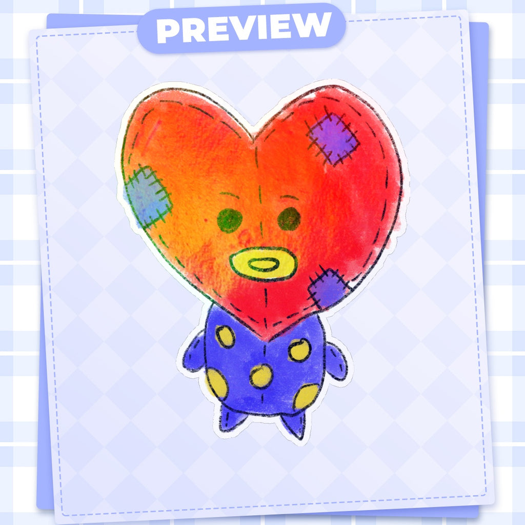 Plush Tata Die Cut Sticker