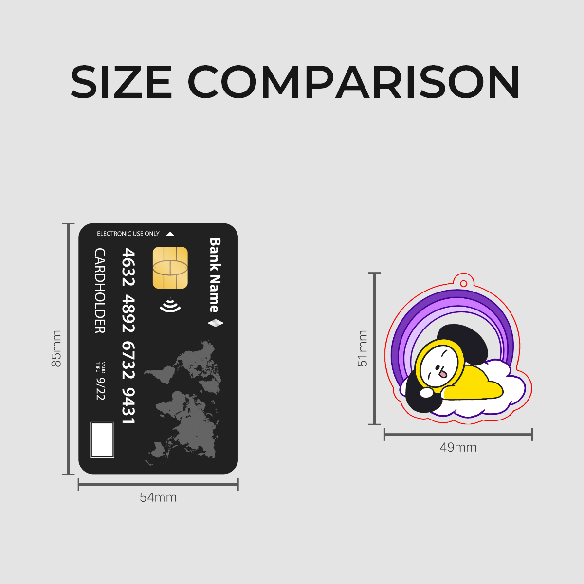 Chimmy Clear Acrylic Keychain