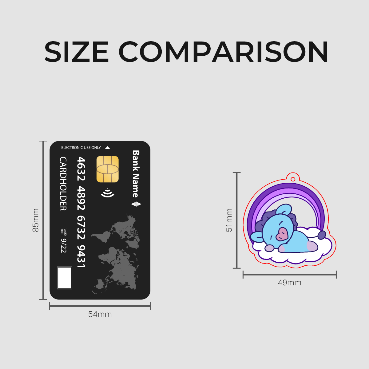 Mang Clear Acrylic Keychain