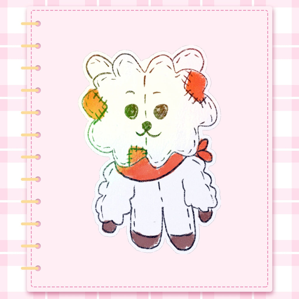 Plush RJ Die Cut Sticker