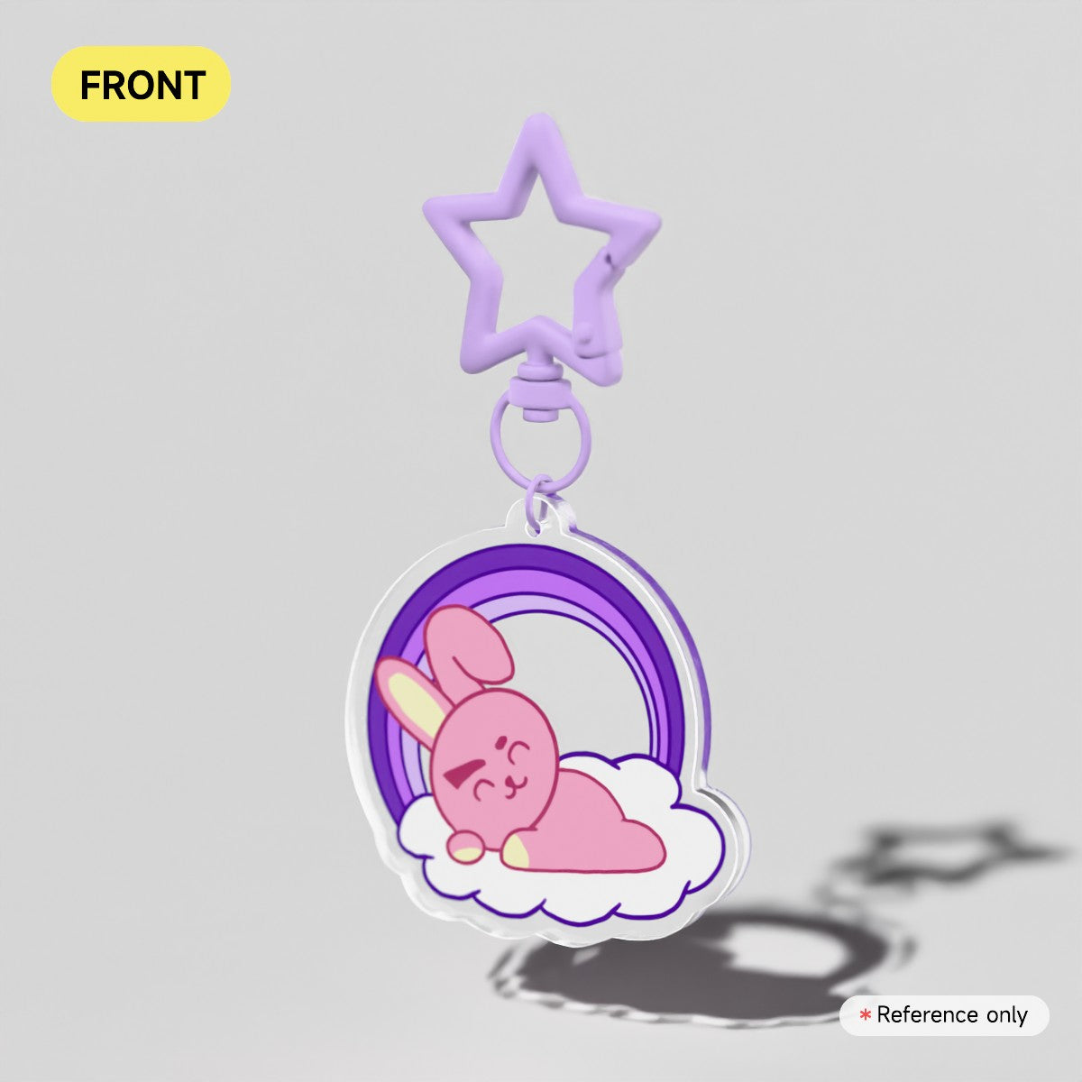 Cooky Clear Acrylic Keychain